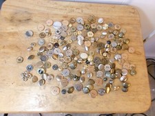 lot of assorted metal buttons 10 ounces