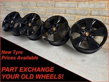 Porsche 19" Cayenne Panamera Genuine Black 5 Spoke Alloy Wheels 9Y0601025AR
