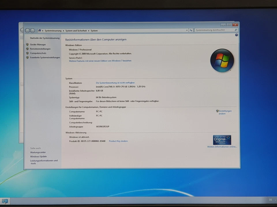 Packard Bell Windows 7 Pro Gaming PC Computer i5 8GB 128GB 1TB GT 620 2GB HDMI - Bild 3 von 4