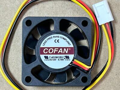 1PC computer case CPU cooling fan   F-4010M12BII 12V 0.16A 4CM
