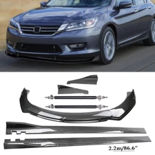 Carbon Fiber Front Bumper Lip Spoiler Splitters Body Kit For HONDA ACCORD