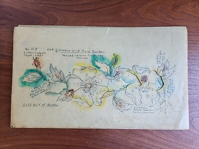 Vintage Textile Stencils Olive Tullis Glasco Wild Rose Border PRETTY Art Crafts