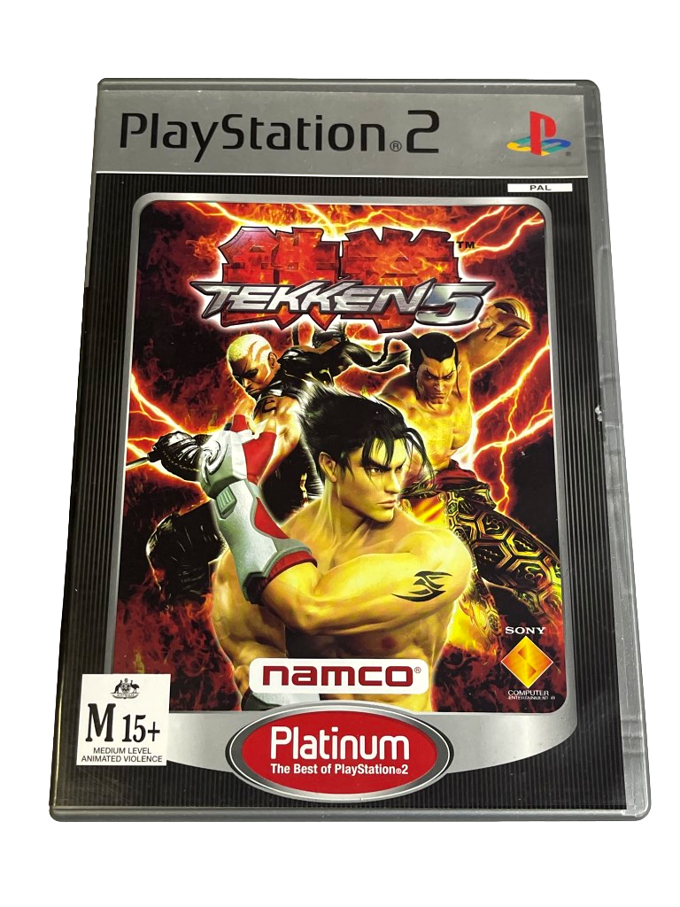 Tekken 5 PS2 Playstation 2 game Complete With Manual Tested Working PAL  French