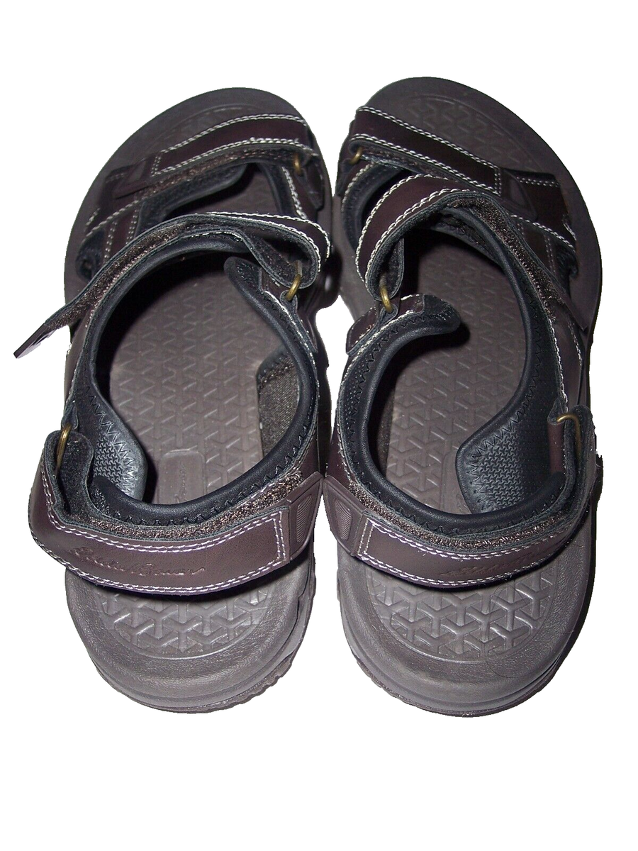 Eddie Bauer Holman Sandals Mens Size 8 New Brown Leather Eddie Bauer Mens Holman River Sandals Brown Outdoors Hiking  main image 4