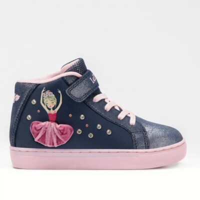 LELLI KELLY MILLE STELLE LUCI MID Mädchen Schuhe Sneaker High Leder Glitzer