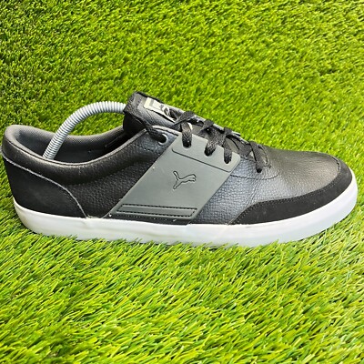 Puma El Ace 4 Mens Size 12 Black White Walking Running Sports Shoes Sneakers