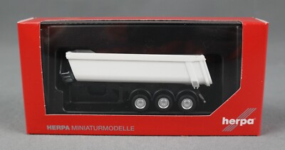 HERPA 077026 H0,1:87 Schmitz Cargobull Kippsattelauflieger Stahlmulde weiß NEU!