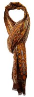 Tigertie Designer Schal Orange Braun Grau TüRkis Schwarz Beige Gemustert