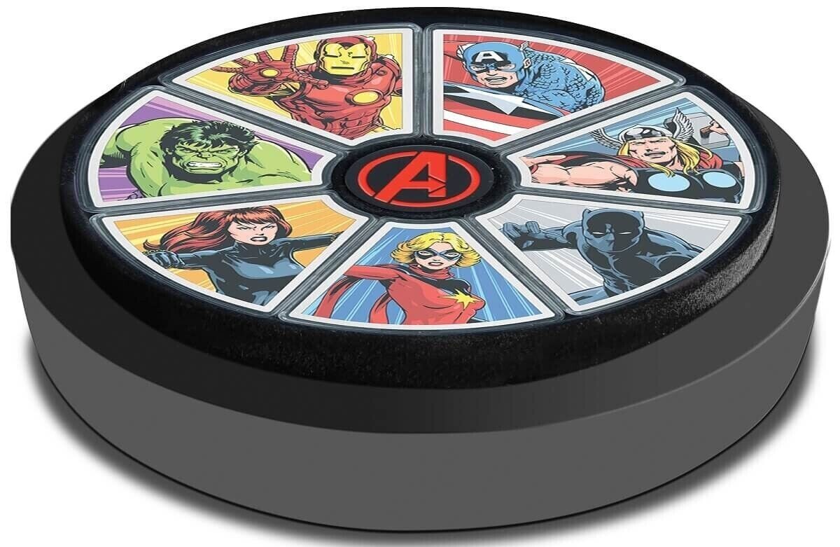 2023 New Zealand Mint Marvel Avengers 60th Anni. 7 x 1 oz Coins w