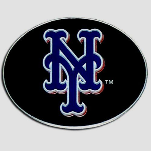 New York Mets Team Logo Belt Buckle (MLB Baseball) Licensed - Picture 1 of 3