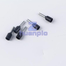200Pcs Insulated Ferrule Cable Cord End Wire Crimp Terminal Black 16AWG E1508