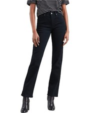 Levi's L21927 Womens Black 724 High-Rise Slim Straight Leg Jeans Size 27x30