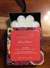 2 X Spongelle BERRY BLOSSOM Infused Bath Shower Body Sponge Buffer 3oz Each