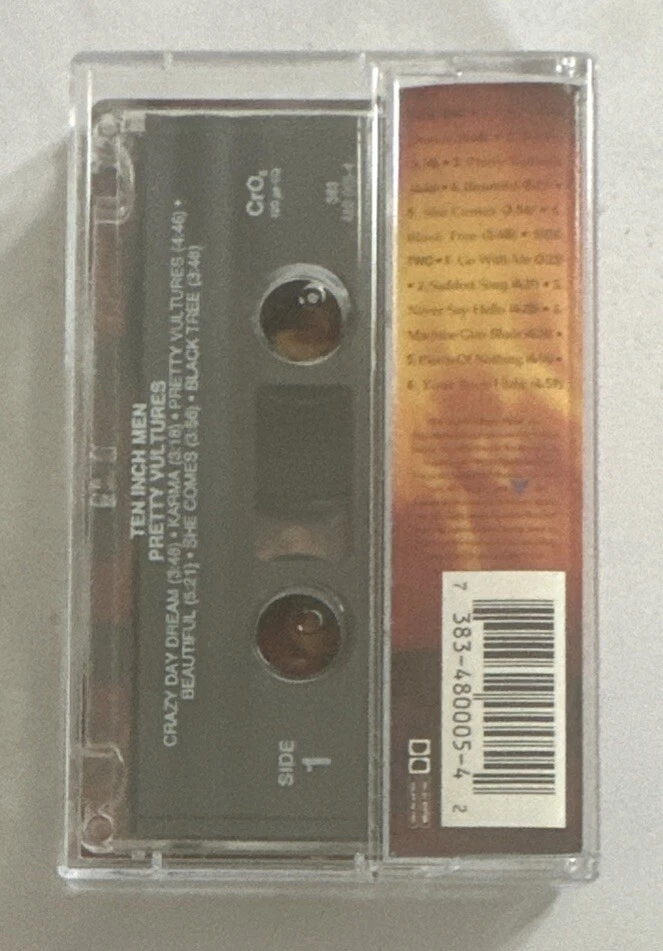 Ten Inch Men - Pretty Vultures Cassette Tape Rock EX / EX - Imagen 3 de 4