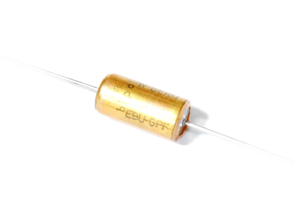 2x Roederstein 10uF 10µF 63V EBU-Series Bipolar Axial Capacitors / Kondensatoren - Bild 1 von 1