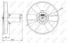 Engine Cooling Fan Left NRF