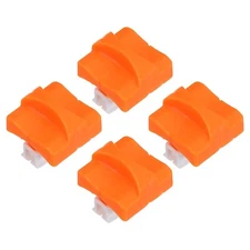 Paper Cutter Replacement Blade, 4 Pcs Hidden Trimmer Blade Refill Parts, Orange