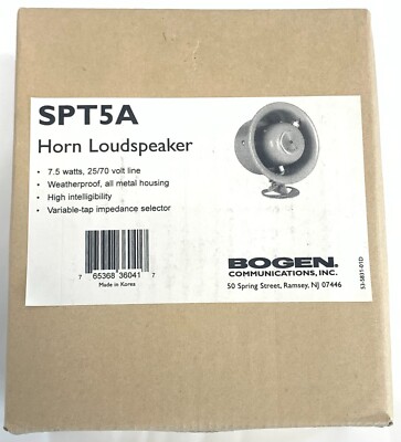 Bogen SPT5A Horn Loudspeaker 7.5 Watts