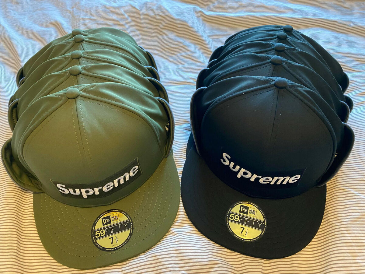 *IN HAND* FW20 Supreme WINDSTOPPER® New Era® GORE® 59FIFTY Earflap Box Logo  Hat