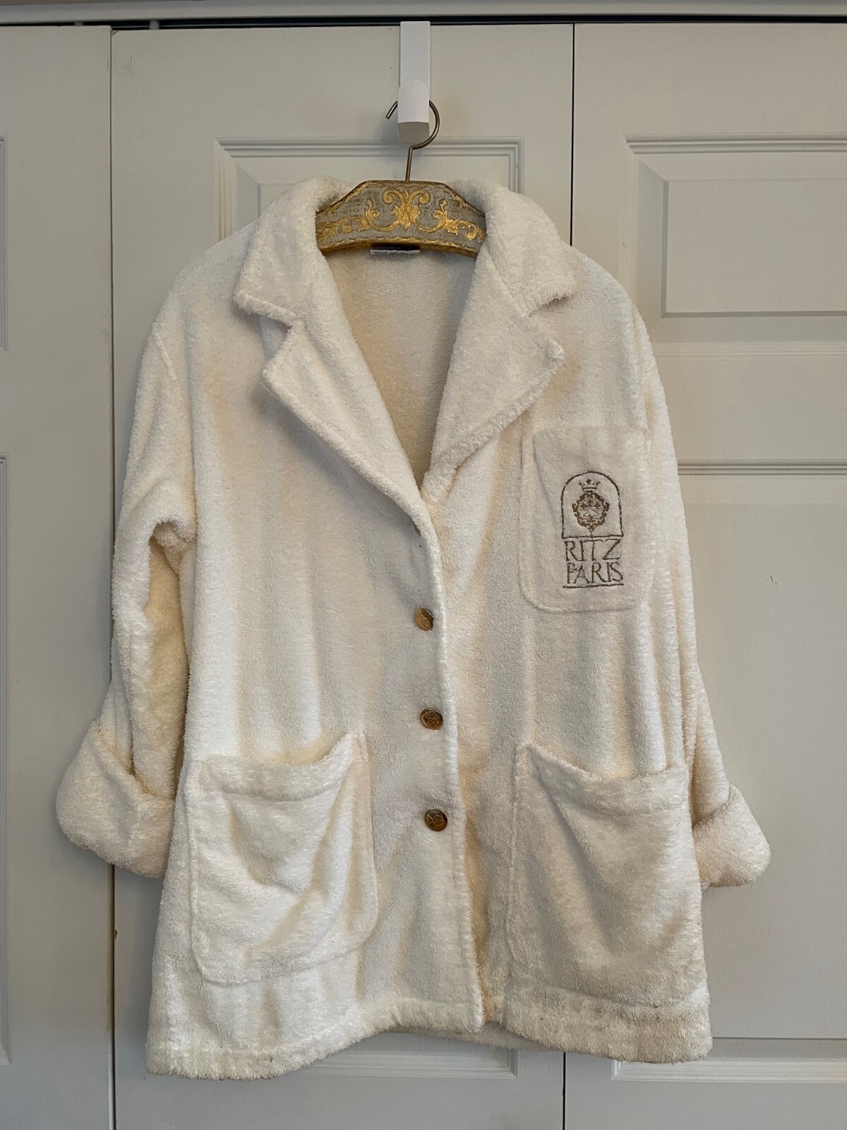 Vintage Ritz Hotel Paris Signature White Terry Spa Co… - Gem