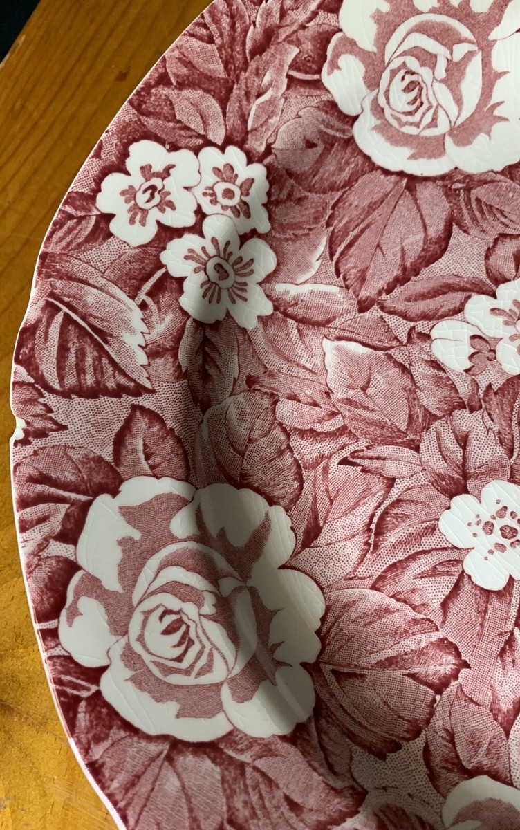 Victorian Chintz Burleigh Pink 2 Bread & Butter Side SET Plates 11