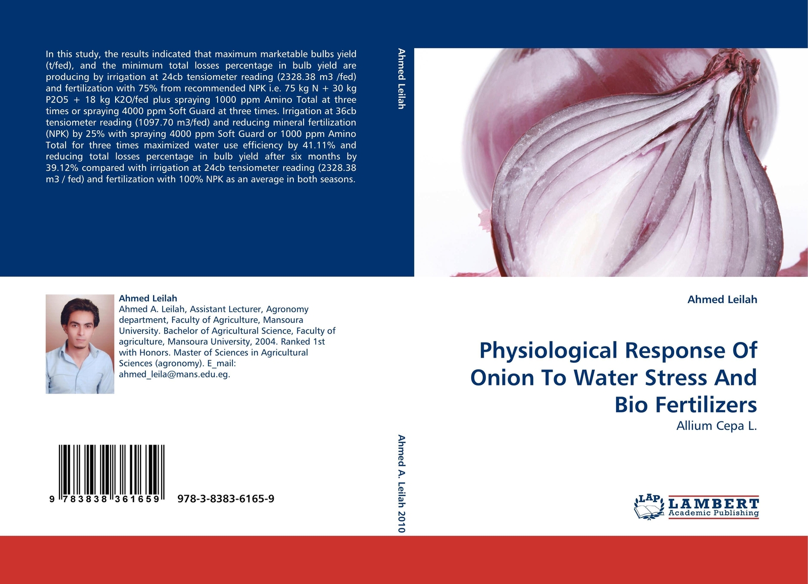 Thumbnail - Ahmed Leilah | Physiological Response Of Onion To Water Stress And
