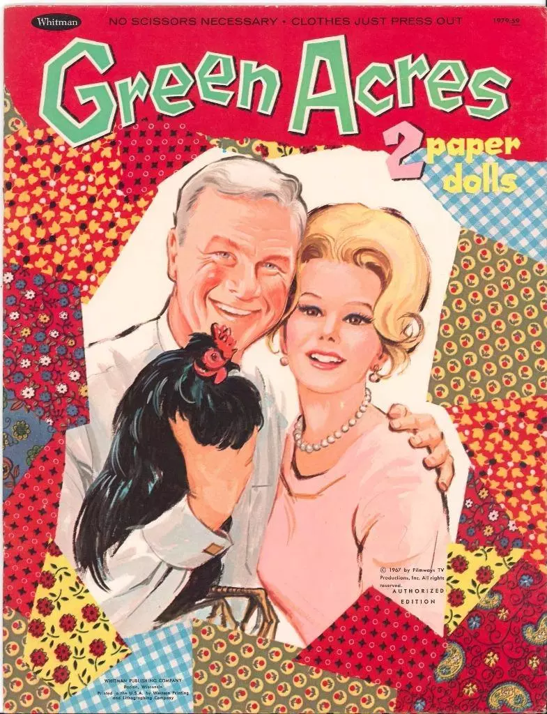 VINTAGE 1967 GREEN ACRES PAPER DOLLS NICE LASER REPRODUCTION ORIG