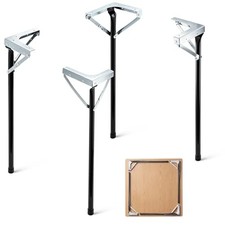 Set of 4 Folding Table Legs, 29 Inch Heavy Duty Metal Foldable Table Legs
