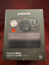 *Read* Polaroid Now 2nd Generation I-Type Instant Film Camera - Black 9095