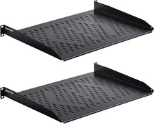 1U Cantilever Universal Rack Shelf - 14In Deep Rackmount Shelf for 19 Av/Net