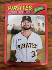 2026 Topps Heritage Red /5 Jared Jones #141 Chrome Refractor