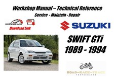 Suzuki SWIFT GTi Service Repair Workshop Manual  1989 - 1994