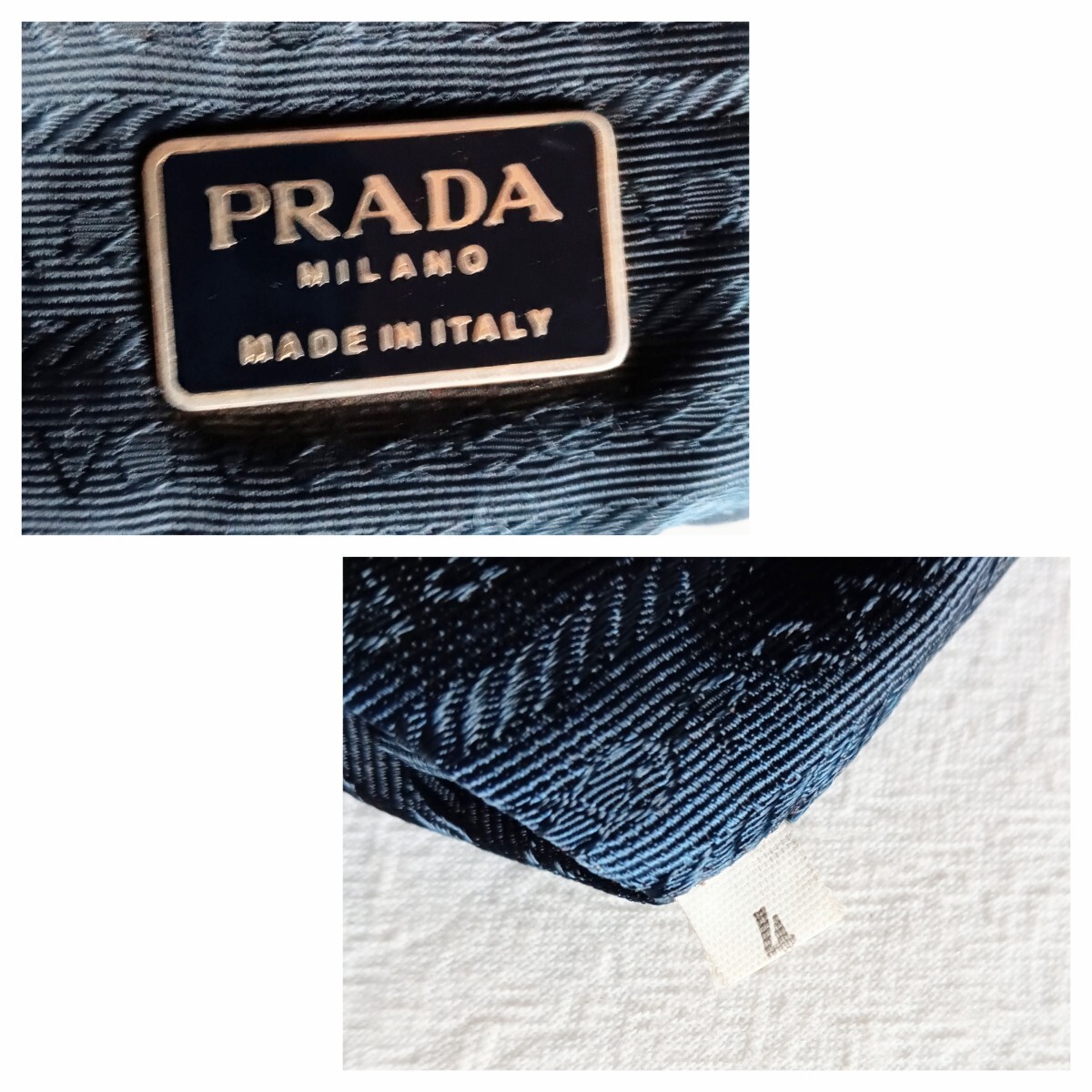 Good Condition PRADA Embroidered Logo Vintage Nylon Backpack Bag Ladies Men s fr thumbnail 10