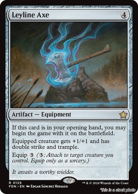 Leyline Axe, (FDN 129), Foundations, NM, Magic