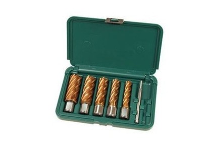 Cs Unitec 1 Inch Depth High Speed Steel Annular Cutter Set 5 Piece