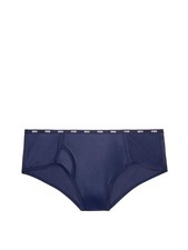 Victoria's Secret PINK Smooth Side Trim Logo Hipster Panty Navy Blue