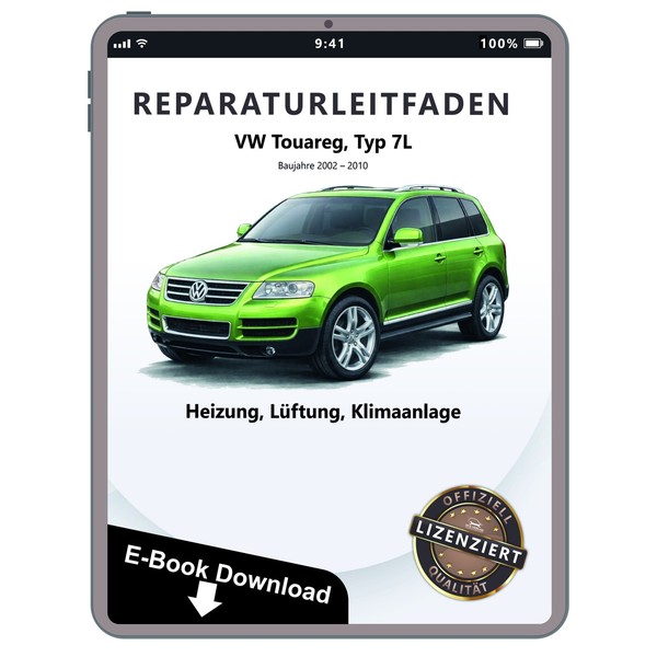 VW Touareg Typ 7L (02-10) Heizung BelüFtung Klimaanlage Reparaturleitfaden Ebook-image