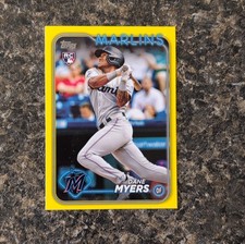 Topps 2024 Series 1 Dane Myers Rookie Yellow Parallel #188 Miami Marlins MLB