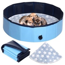 Whelping Pen for Dogs Portable Whelping Box Pool for Small 32 x 8 Inch Blue