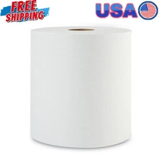 6 Roll Carton Hardwound Paper Towel 1-Ply Hand Drying Commercial Washrooms White
