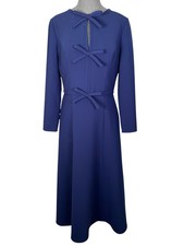 Carolina Herrera Triple Bow Midi Dress Size M