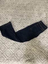 Wrangler Dark Blue Denim Jeans Boys Size 16 Husky Adjustable Waist