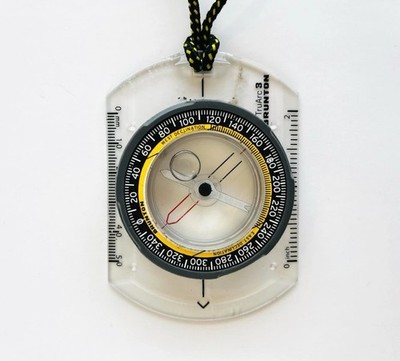 Brunton TruArc 3 Baseplate Compass w/ Lanyard   Tested Working