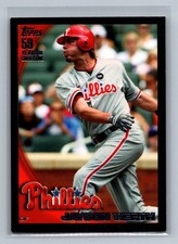 2010 Topps Jayson Werth #334 Philadelphia Phillies Black Border Border #/59