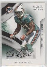 2009 Playoff National Treasures Rookie Signatures 76/99 Vontae Davis Auto k8v