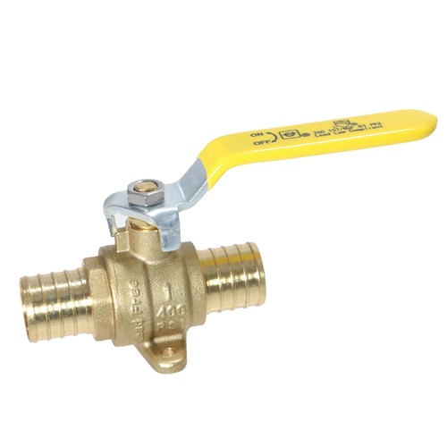 1 Inch Pex Crimp Ball Valve With Drop Ear Brass Plumbing Shut Off