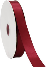 1" Maroon Double Face Satin Ribbon 100Yd for Gifts Weddings