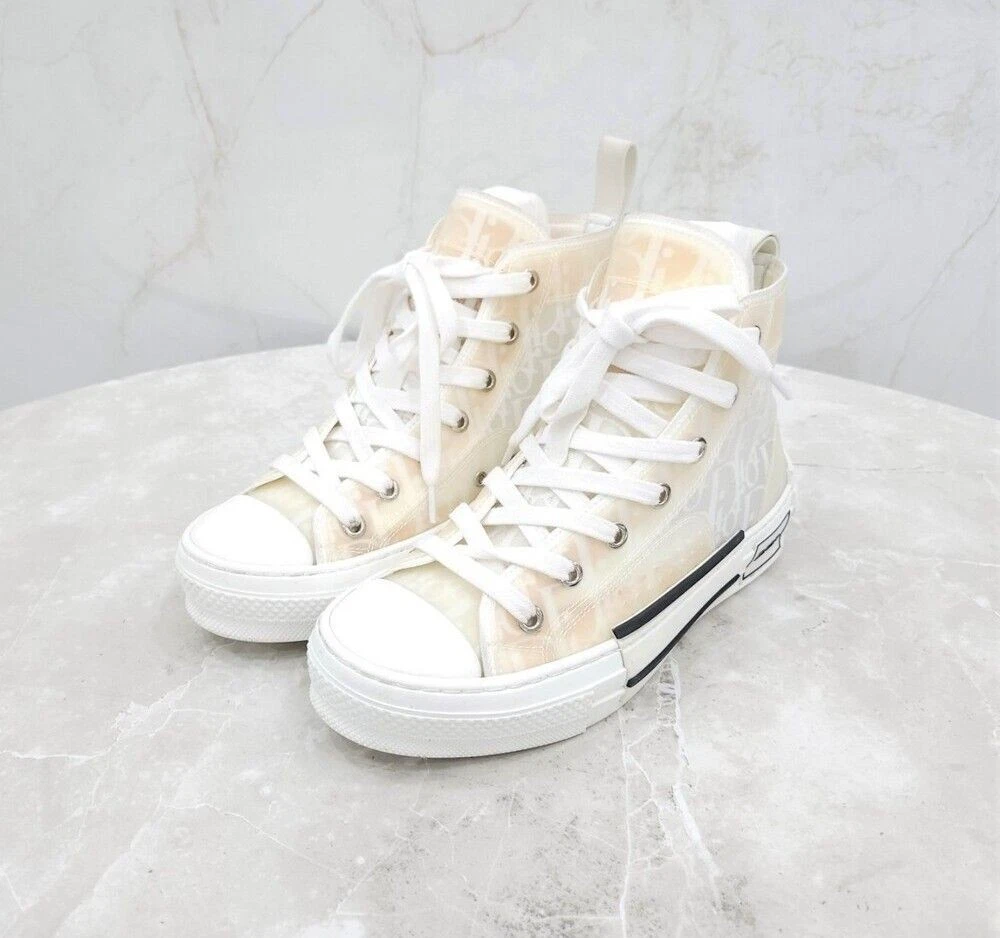 Baskets montantes Dior blanches obliques B23   B23 116136827