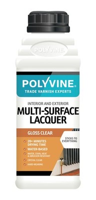 Polyvine Multi Oberflächenlack 100ml, 500ml und 1L Optionen Glanzlack