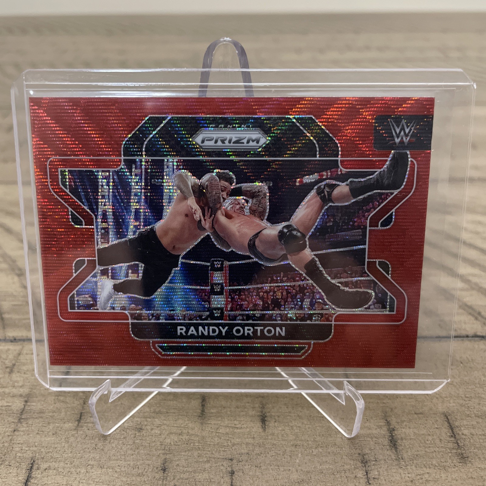 2022 Panini Prizm WWE Ruby Red Wave Prizm Randy Orton #78